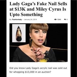 LADY GAGA ACRYLIC FINGERNAILS